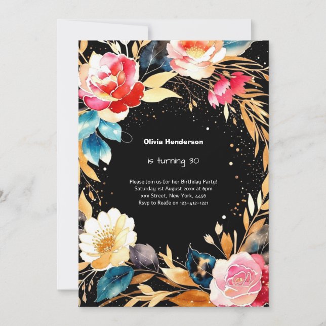 Invitation du 30e anniversaire (Devant)