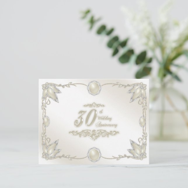 Invitation du 30e anniversaire du Mariage (Debout devant)