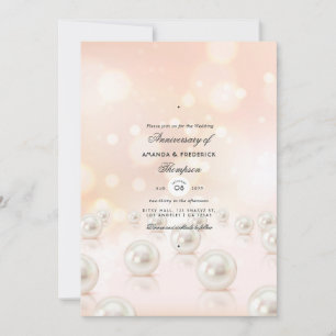 Invitation du 30e anniversaire du Mariage Pearl