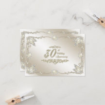 Invitation du 30e anniversaire du Mariage RSVP