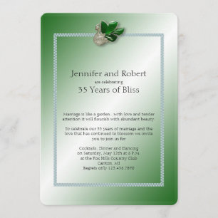 Invitation du 35e anniversaire du Mariage de Jade