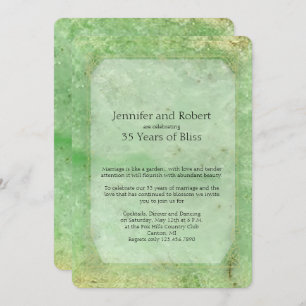 Invitation du 35e anniversaire du Mariage de Jade