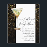 Invitation du 40e anniversaire de l'âge parfait<br><div class="desc">Anniversaire Cocktail/ Martini graphique Invitations. Facile à personnaliser. Tout le texte est ajustable et facile à changer pour vos besoins de partie. Simple Watercolor fruité boisson graphiques. Invitations pour lui ou elle. N'importe quel âge,  il suffit de changer le texte. Thème Âgé à perfection</div>