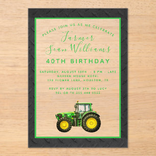 Invitation du 40e anniversaire de l'agriculteur
