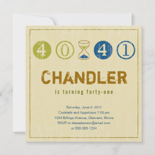 Invitation du 41e anniversaire - Personnaliser