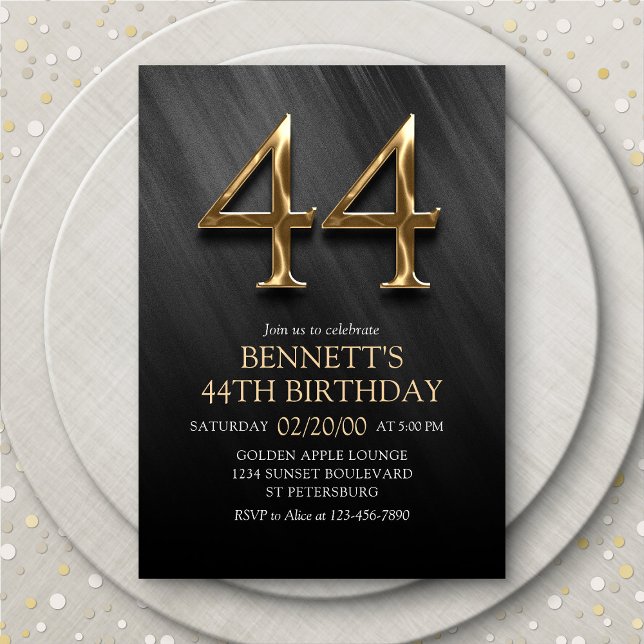Invitation du 44e anniversaire (Créateur téléchargé)