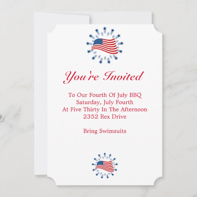 Invitation du 4 juillet (Devant)