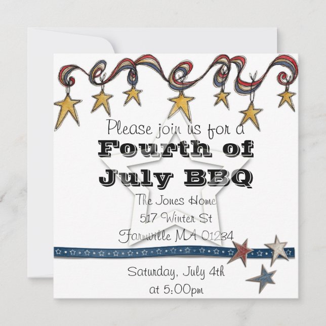Invitation du 4 juillet (Devant)