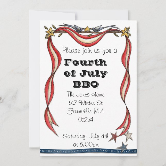 Invitation du 4 juillet (Devant)