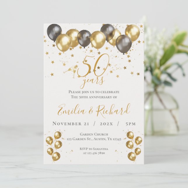 Invitation du 50e anniversaire (Debout devant)