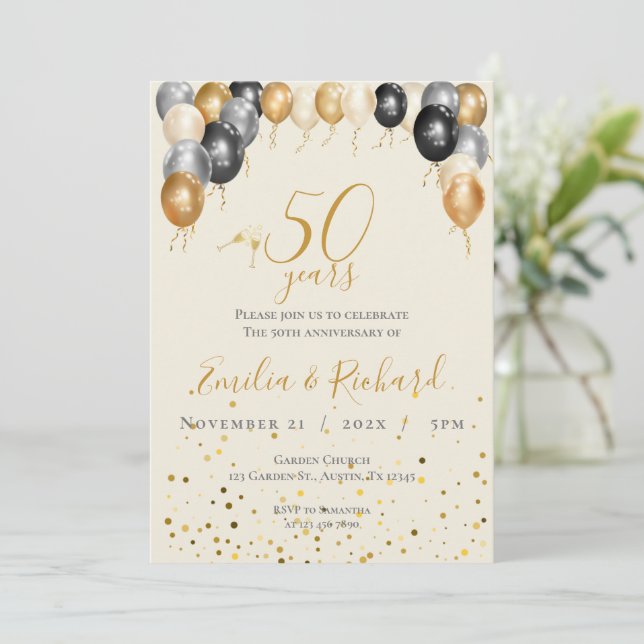 Invitation du 50e anniversaire (Debout devant)