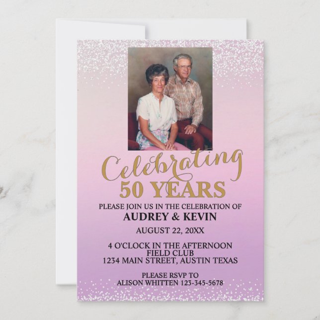 Invitation du 50e anniversaire (Devant)