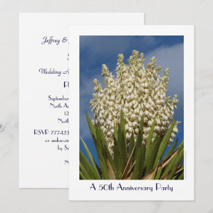 Invitation du 50e anniversaire de la fête Flower Y