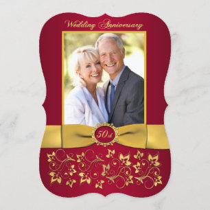 INVITATION du 50e anniversaire de RIBBON IMPRIMÉ -