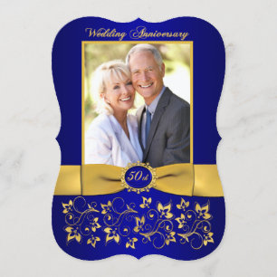 INVITATION du 50e anniversaire de RIBBON IMPRIMÉ -