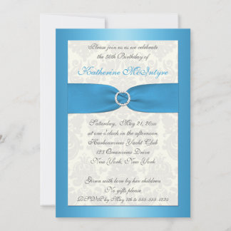 Invitation du 50e anniversaire des Damas bleues et