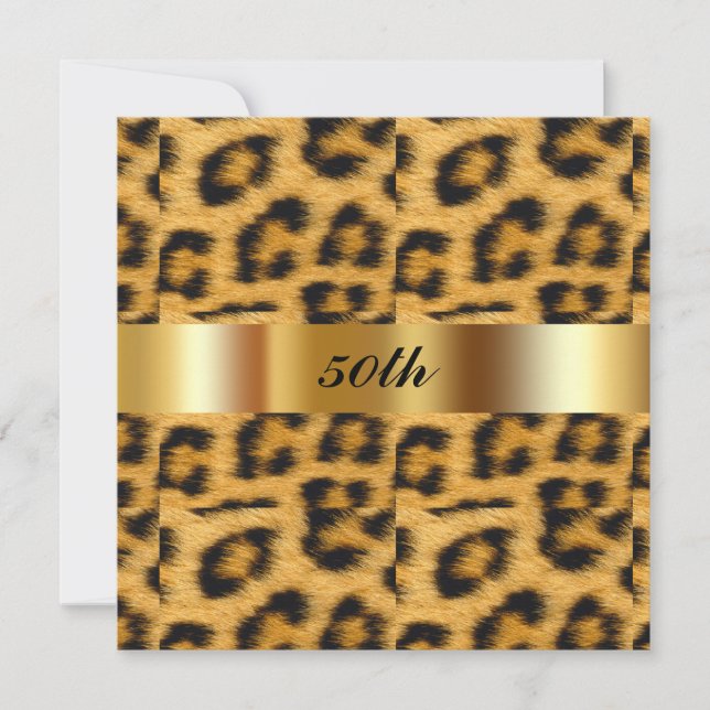 Invitation du 50e anniversaire du Leopard (Devant)
