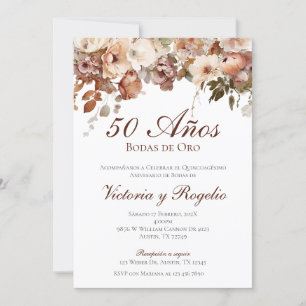 Invitation du 50e anniversaire du Mariage