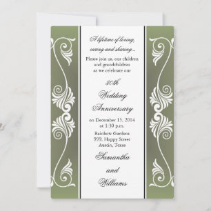 Invitation du 50e anniversaire du Mariage