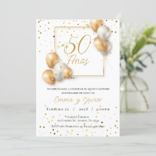 Invitation du 50e anniversaire du Mariage