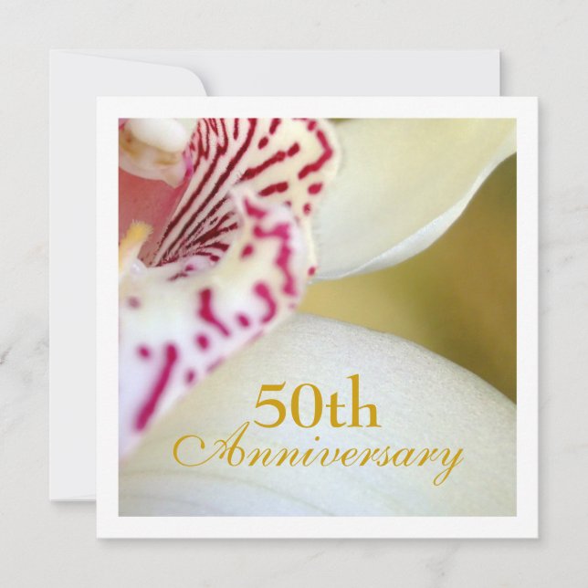 Invitation du 50e anniversaire du Mariage (Devant)