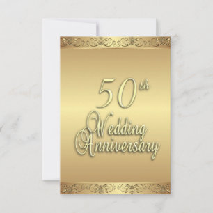 Invitation du 50e anniversaire du Mariage