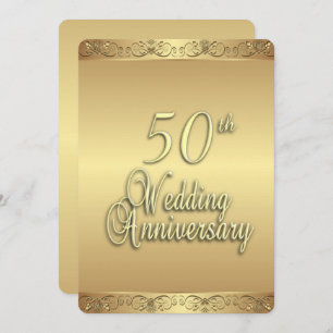 Invitation du 50e anniversaire du Mariage
