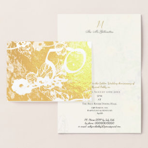 Invitation du 50e anniversaire du Mariage d'or