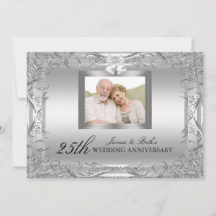 Invitation du 50e anniversaire du Mariage Silver D