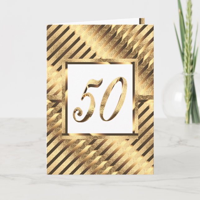 Invitation du 50e anniversaire Mariage d'or (Devant)