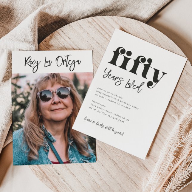 Invitation du 50e anniversaire | Photo 50e anniver (Créateur téléchargé)