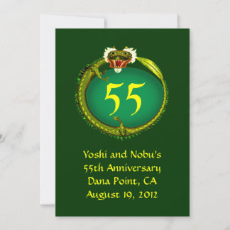 Invitation du 55e anniversaire d'Emerald