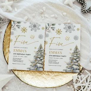 Invitation du 5e anniversaire, Hiver Cinq annivers