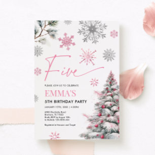 Invitation du 5e anniversaire, Winter Pink 5e anni