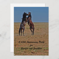 Invitation du 60e anniversaire de la fête Chevaux