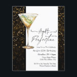 Invitation du 60e anniversaire de l'âge parfait<br><div class="desc">Anniversaire Cocktail/ Martini graphique Invitations. Facile à personnaliser. Tout le texte est ajustable et facile à changer pour vos besoins de partie. Simple Watercolor fruité boisson graphiques. Invitations pour lui ou elle. N'importe quel âge,  il suffit de changer le texte. Thème Âgé à perfection</div>