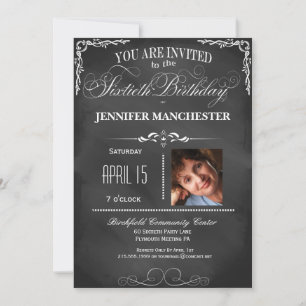 Invitation du 60e anniversaire du groupe de typogr