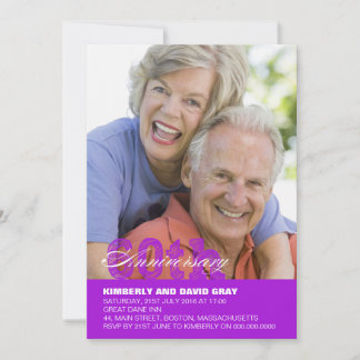 Invitation du 60e anniversaire du Mariage en viole