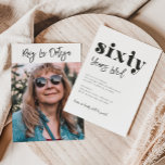 Invitation du 60e anniversaire | Photo 60e anniver<br><div class="desc">Invitation photo 60e anniversaire Prêt à être personnalisé par vous!</div>