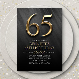 Invitation du 65e anniversaire