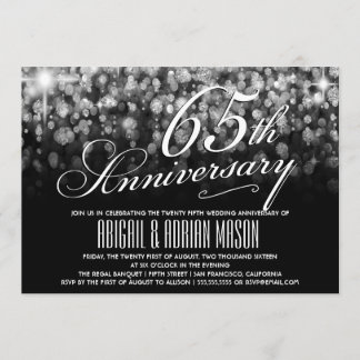 Invitation du 65e anniversaire du Mariage