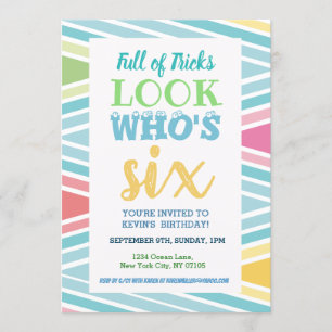 Invitation du 6e anniversaire