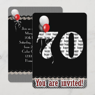 Invitation du 70e anniversaire