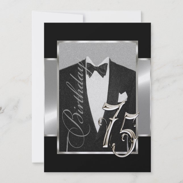 Invitation du 75e anniversaire (Devant)