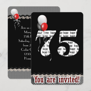 Invitation du 75e anniversaire