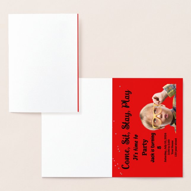 Invitation du Anniversaire de enfant (Affichage)