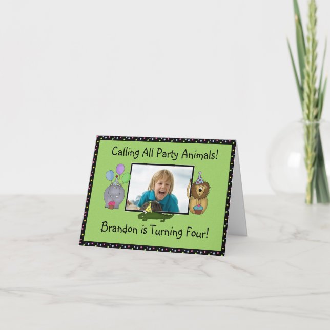 Invitation du Anniversaire de enfant (Devant)