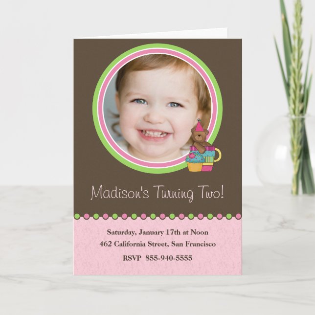 Invitation du Anniversaire de enfant (Devant)