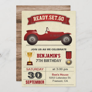 Invitations Faire Part Voiture Zazzle Fr