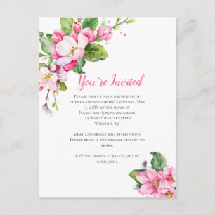 Invitation du Apple Blossom Party